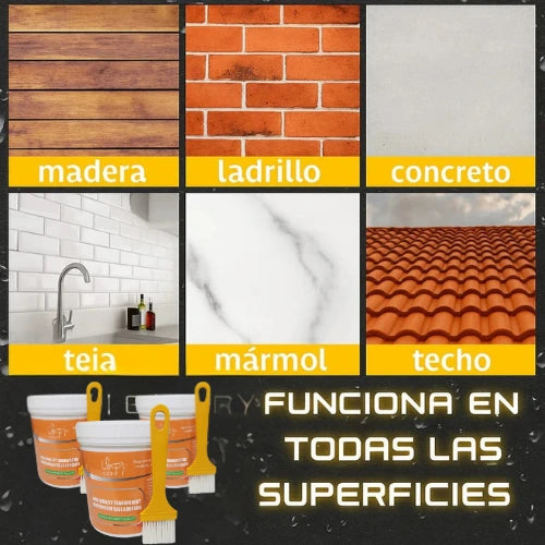 WaterBlock Pro - Sellador Impermeabilizante 1kg + Brocha de regalo