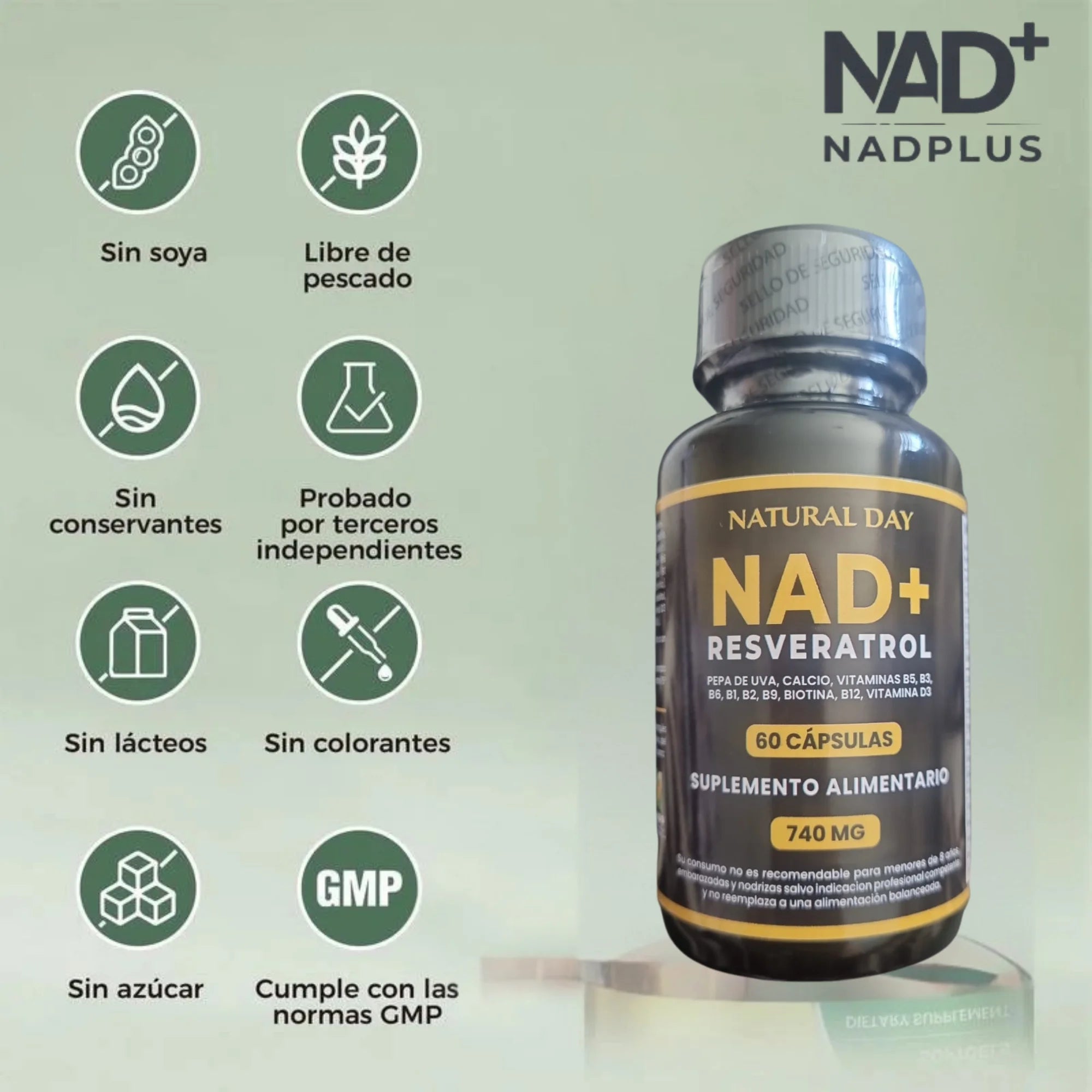 NadPlus - NAD + RESVERATROL 60 cap