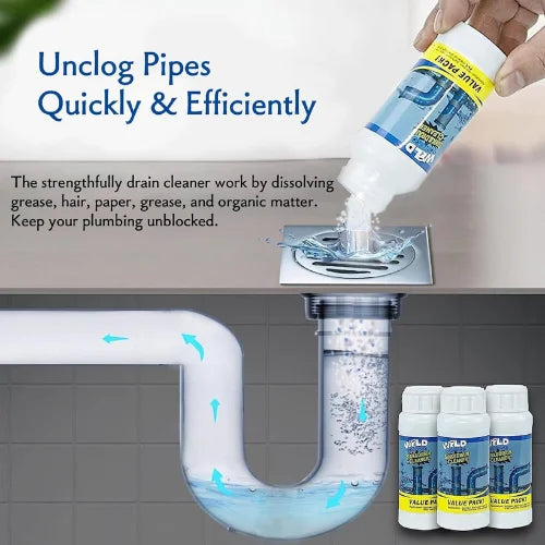 ClearFlow - Polvo Limpia De Drenaje (Pack 3 unidades)