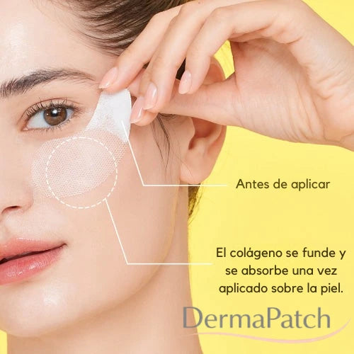 DermaPatch - Parches de colágeno absorbentes. Tu piel más suave e hidratada