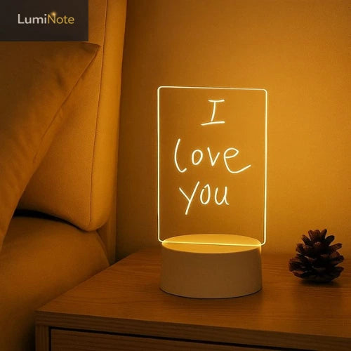 LumiNote - Lámpara LED con Panel de Escritura