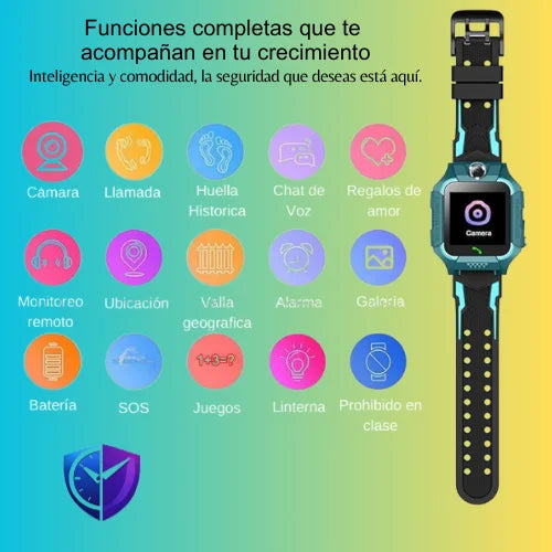 SafeWatch Pro - Reloj inteligente para niños con GPS