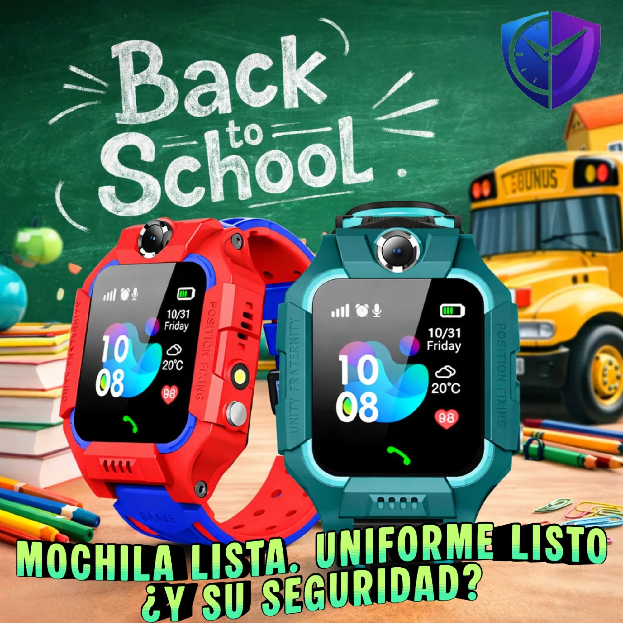 SafeWatch Pro - Reloj inteligente para niños con GPS