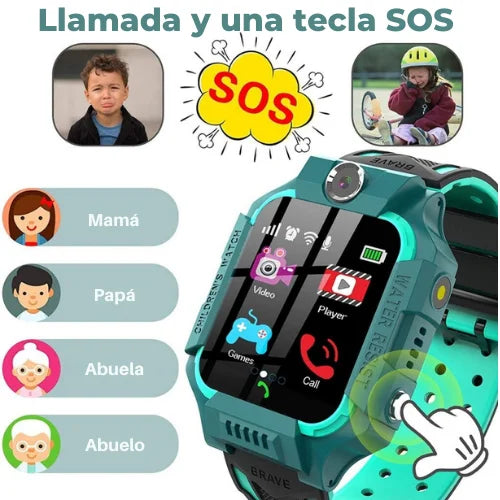 SafeWatch Pro - Reloj inteligente para niños con GPS