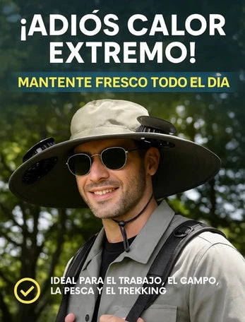AirFlow Pro® - Sombrero con ventilador