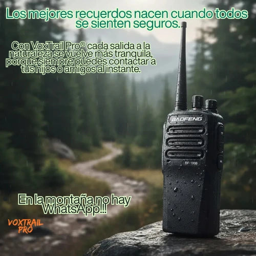 VoxTrail Pro® - Pack 2 Radiotransmisor (Walkie Talkie)
