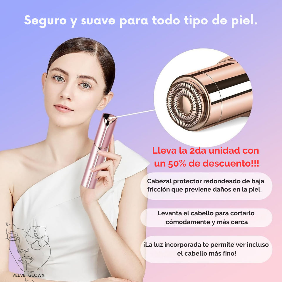 VelvetGlow® - Depiladora Facial de precisión