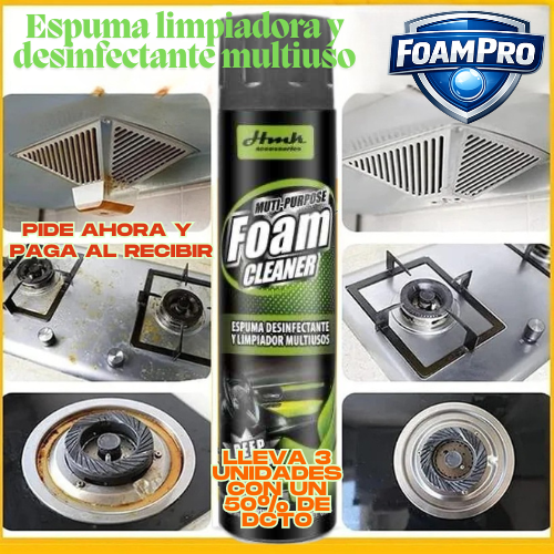 FoamPro™ – Limpiador de Espuma Multiusos (650 ml)