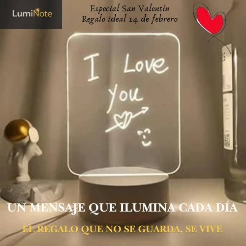 LumiNote - Lámpara LED con Panel de Escritura