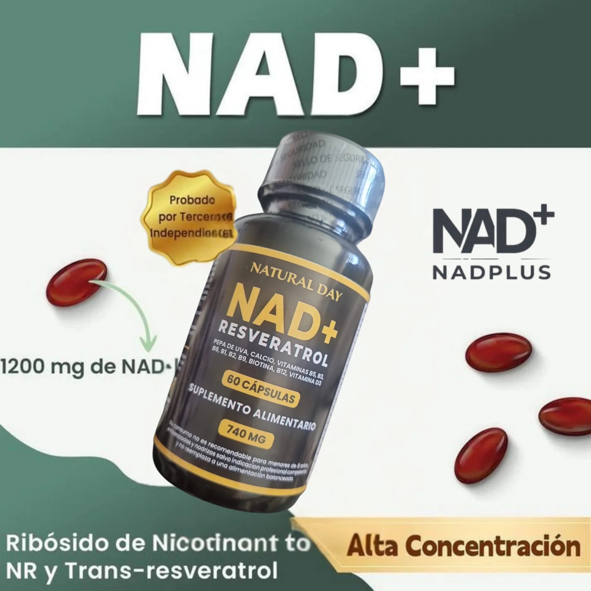 NadPlus - NAD + RESVERATROL 60 cap